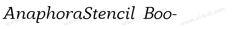AnaphoraStencil  Boo字体转换